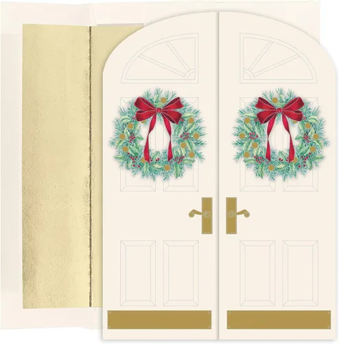 Vista 4 de Masterpiece Studios Holiday Collection 893800 - Tarjetas de Navidad en caja con sobres forrados con papel de aluminio, 15 unidades de 7.8 x 5.6