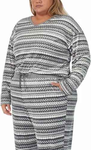 Vista 8 de Nautica Conjunto de pijama de forro polar acogedor de 2 piezas para mujer