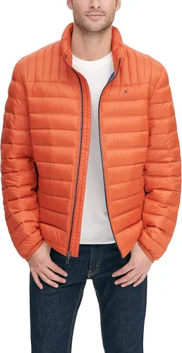 Vista 7 de Tommy Hilfiger Chaqueta acolchada plegable con aislamiento de plumón real para hombre Negro