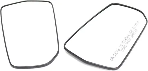 Vista 2 de Espejo retrovisor calefactable de vidrio con placa trasera izquierda para conductor izquierdo y lado derecho del pasajero derecho compatible