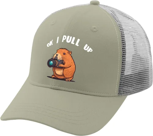 Vista 2 de Hats Ok I Pull Up Dad Hat for Men Vintage Caps Adjustable
