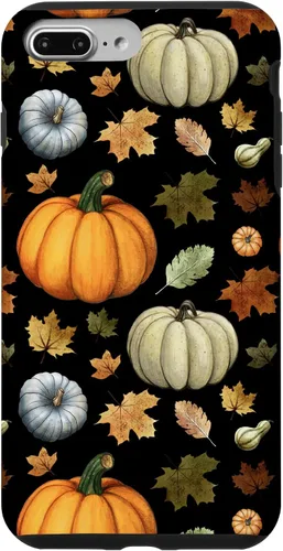 Vista 12 de iPhone 16 Falling Leaves Autumn and Pumpkin Happy Fall Case