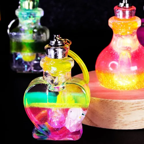 Vista 3 de 4 moldes de silicona para botella agitadora, contenedor de botellas de arena movediza y tapón, moldes de resina UV, mini botella de resina epoxi