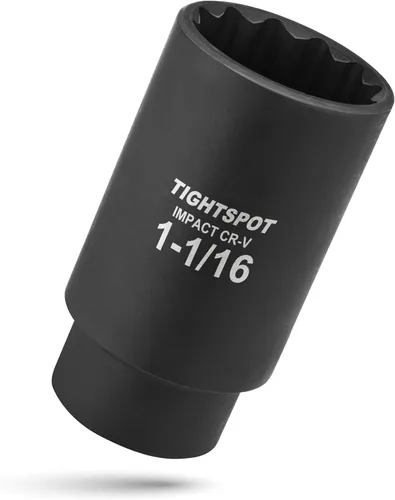 Vista 52 de TIGHTSPOT - Zócalo poco profundo de 1/2" Dr 1 1/2 pulgadas, antirredondo, 6 puntos, acero CRMO