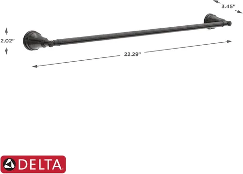 Vista 4 de Delta MYN18-VBR Mylan - Toallero de pared de 18 pulgadas con extensor de accesorios de baño de 6 pulgadas en bronce veneciano