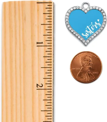 Vista 2 de Inspired Silver - Abalorio de corazón abierto de plata para pulsera con circonita cúbica