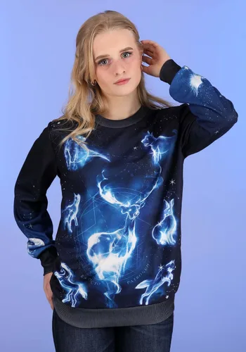 Vista 7 de Fun Costumes Harry Potter Patronus - Suéter feo para adultos, suéter corporeal de hechizo de animales