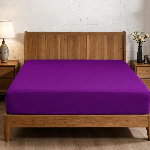 Vista 89 de Sábana bajera ajustable de lujo suave de 600 hilos, 100% algodón egipcio, sábana bajera ajustable individual con elástico alrededor, se adapta a