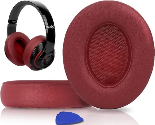 Vista 10 de SoloWIT Almohadillas de repuesto para auriculares Beats Studio 2 y Studio 3 con cable/inalámbricos sobre la oreja, almohadillas para los oídos