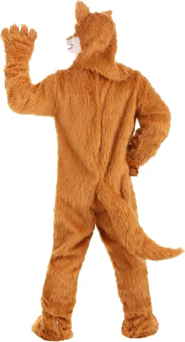 Vista 4 de Adults Fox Costume with Mouth Mover Mask