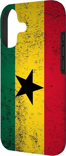 Vista 2 de Grunge Ghana Flag Vintage Accra West African Ghanaian Gift Case for iPhone 17