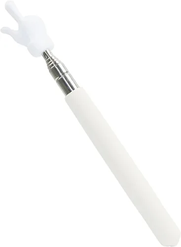 Vista 7 de Puntero telescópico para profesores con dedos, puntero de enseñanza para aula, puntero retráctil de mano de metal de longitud extendida de 21.65