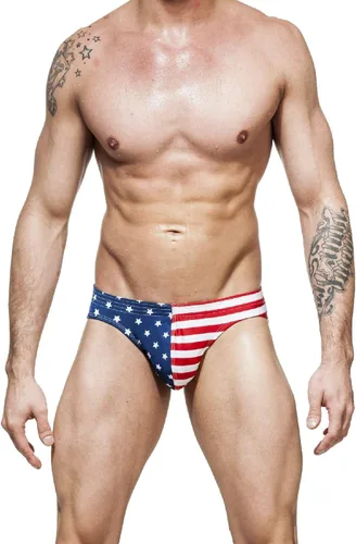 Vista 5 de Gary Majdell Sport Traje de baño de bikini con bolsa de contorno estampado