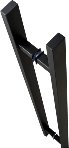Vista 3 de Prima Decorative - Tirador de puerta rectangular de acero inoxidable de 72 pulgadas, mango de barra de montaje lateral trasero a trasero