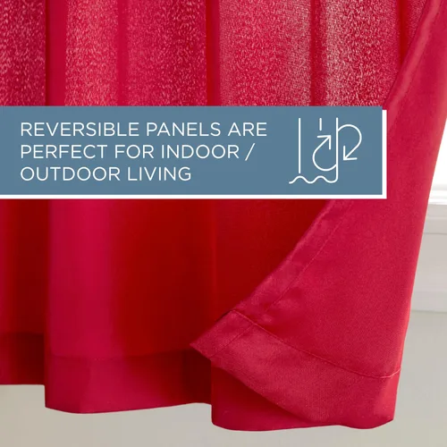 Vista 133 de TOWN & COUNTRY BASICS Cabana Cortinas Sólidas de Peso Pesado para Interiores y Exteriores, Opacidad de Filtrado de Luz con Parte Superior de Ojales