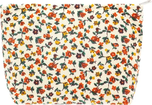 Vista 19 de Pazimiik Bolsa de maquillaje floral, grande, de algodón, con cremallera para bolsa de viaje, organizador de maquillaje de lona para mujeres