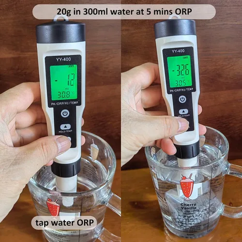 Vista 3 de Filtros alcalinos para botella de agua alcalina de hidrógeno para mejorar el pH y producir agua potable rica en hidrógeno y bajo ORP