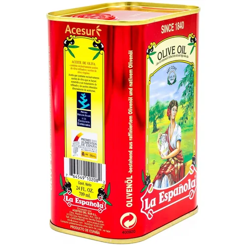 Vista 5 de La Española Aceite de oliva 100% puro, 24 onzas líquidas