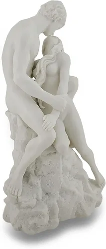 Vista 2 de Veronese Design Acabado de mármol blanco La escultura desnuda de la estatua de los amantes