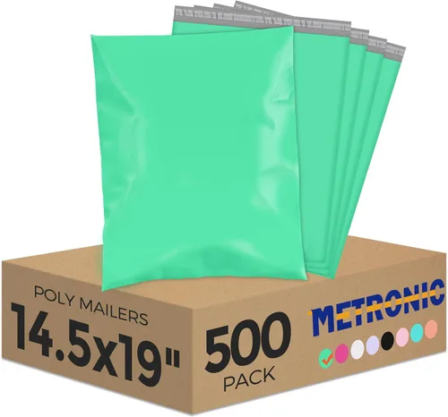 Vista 28 de Metronic 100 unidades de sobres de polietileno de 24 x 24 pulgadas, bolsas de envío grandes para ropa, bolsas de correo adhesivas fuertes