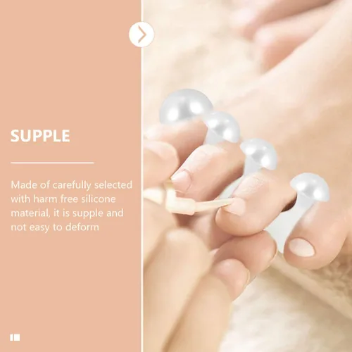 Vista 9 de 8 piezas de separadores de dedos de uñas, herramientas de pintura de uñas, herramientas de diamantes de imitación para uñas, separadores de dedos