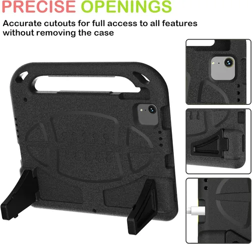 Vista 5 de Funda protectora resistente para iPad Pro de 11 pulgadas (2024/2022/2021/2020, 2018), funda para niños para iPad de 11ª generación (A16) de 11