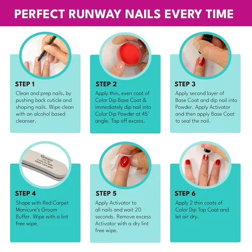 Vista 7 de Hard Rock x Red Carpet Manicura Otoño 2021 Colección de polvos de inmersión para uñas