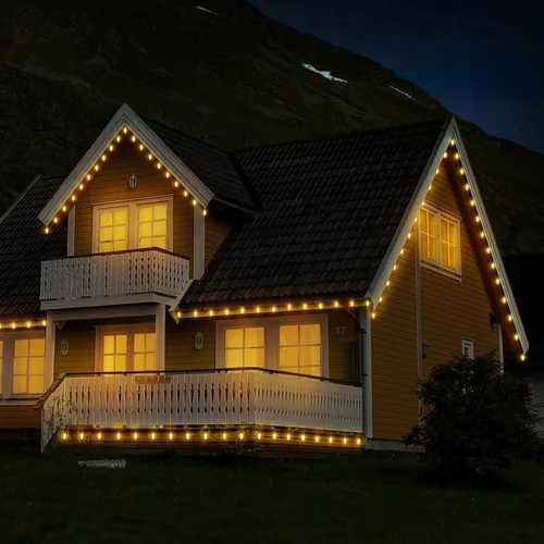 Vista 3 de Bombillas de Navidad C9, color blanco cálido, 2100 K, 1 W, repuesto 7 W, bombilla Edison E17, base 120 V, inastillable, para interiores