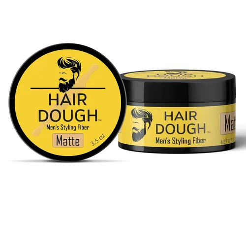 Vista 2 de Hair Dough Arcilla moldeadora para peinar para hombres, cera de acabado mate para peinar el cabello, pasta de cera de fijación fuerte sin brillo