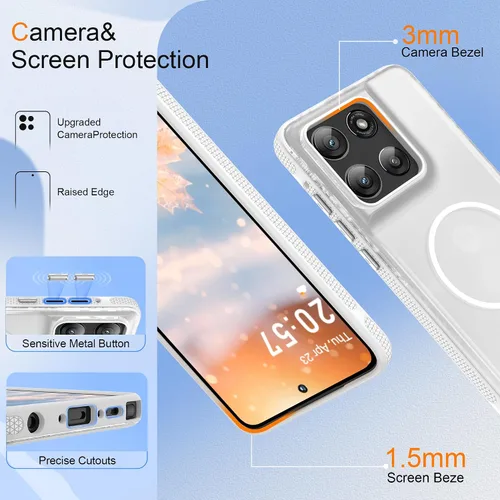 Vista 43 de Jshru Funda para Samsung Galaxy S26 Plus/Galaxy S25 Plus: para Galaxy S24 Plus [compatible con Magsafe] [2 protectores de pantalla HD] cubierta