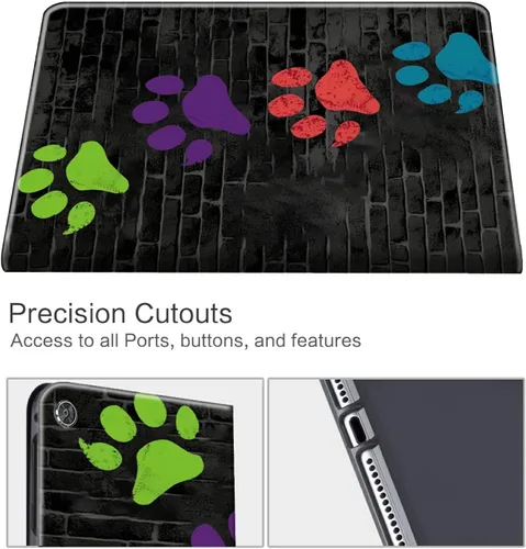 Vista 181 de Funda para tablet Fire 7 (12ª generación, versión 2022), delgada, a prueba de golpes, delgada, de piel sintética, con función de apagado/encendido