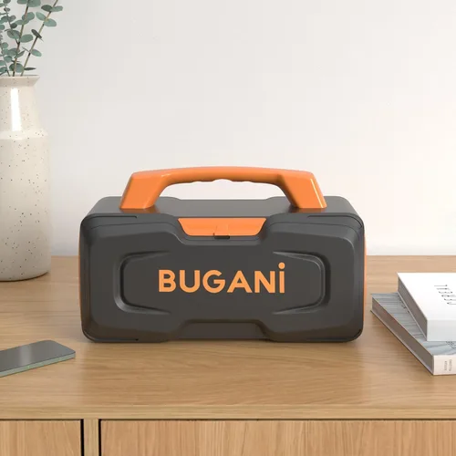 Vista 7 de BUGANI M118 - Bocina Bluetooth transportable, 50 W de gran potencia, carga rápida, entrada de micrófono, altavoz Bluetooth para exteriores, fiestas