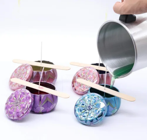 Vista 6 de Aroparc Olla para hacer velas de 101 onzas, olla de fusión de cera, jarra de vertido sin goteo para hacer velas