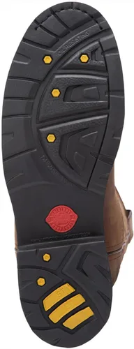 Vista 7 de Justin Wyoming - Botas de trabajo impermeables para hombre, puntera de acero, color marrón, 14 EE EE. UU