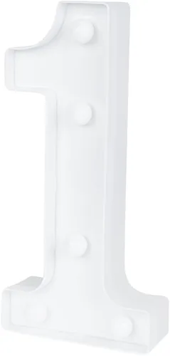 Vista 40 de Restaurantware Illumify - Luz LED de marquesina duradera de 7.1 x 1.2 x 8.7 pulgadas, número 0, a prueba de contacto, de plástico, con ranura