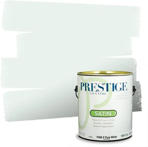 Vista 187 de PRESTIGE Pintura interior e imprimación en uno, salpicaduras acuosas, cáscara de huevo, 1 galón
