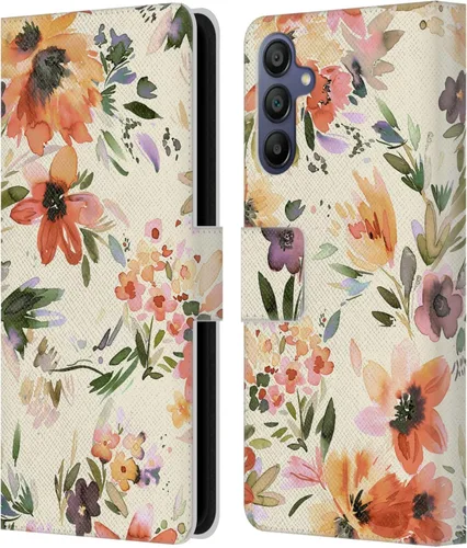 Vista 270 de Head Case Designs Officially Licensed Ninola Butterfly Nature Spring Floral Leather Wallet Case Compatible with Samsung Galaxy A07 4G