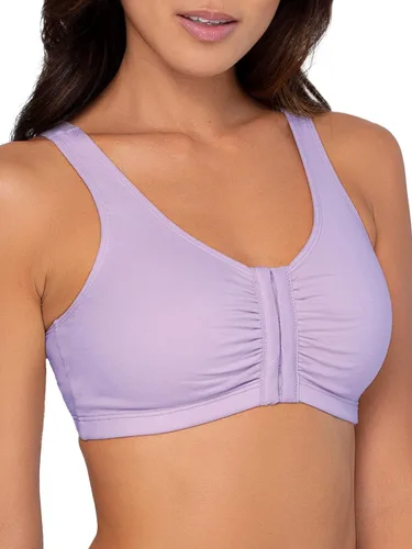 Vista 2 de Fruit of the Loom Brasier deportivo reforzado para mujer, de cierre frontal