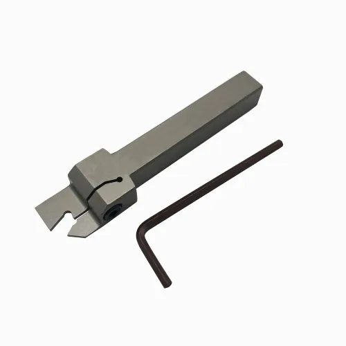 Vista 5 de 1/2" 3/8" Juego de soporte de ranurado y separación para torno indexable con 10 piezas de insertos de carburo de corte GTN- SP200 para herramienta