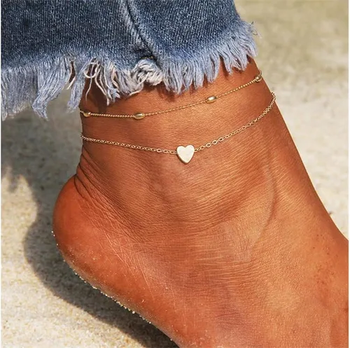 Vista 5 de Fesciory - Tobillera ajustable de aleación de oro, joyería de regalo, para mujer