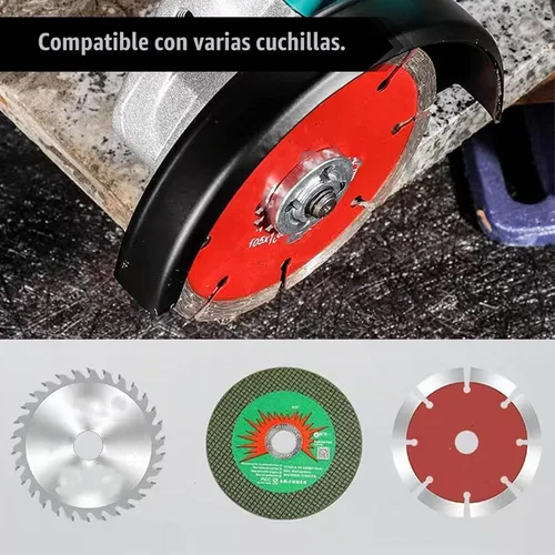 Vista 6 de Protector de amoladora de 5.3 pulgadas y 5.315 in para cuchillas de disco de rueda de 5 pulgadas, 4-1/2 pulgadas, 4 pulgadas, accesorios compatibles