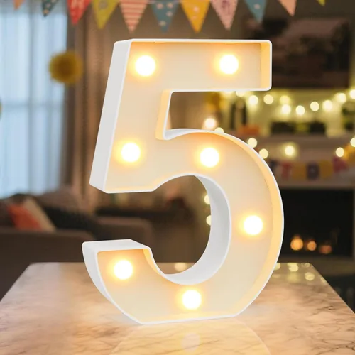 Vista 12 de Letrero LED de Marquee con Letras Iluminadas - Letras Iluminadas del Alfabeto para Cumpleaños, Graduación, Decoración de Pared y Mesa en Bares