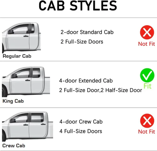 Vista 2 de Lightronic Visera de ventana de ventilación automática de montaje exterior extraduradera, se adapta a Nissan Frontier 2005-2019, cabina King