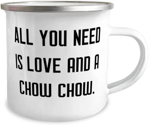 Vista 2 de All You Need is Love and a Chow Chow. 12oz Camper Mug, Chow Chow Dog, Useful s For Chow Chow Dog