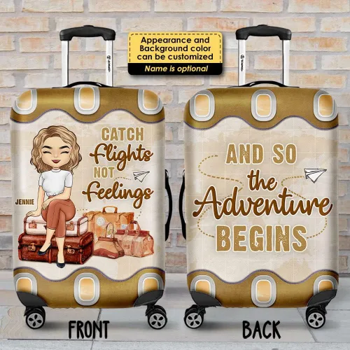 Vista 3 de Pawfect House Travel Partners For Life - Funda de equipaje personalizada - Funda de equipaje de viaje, funda de maleta, protector de equipaje