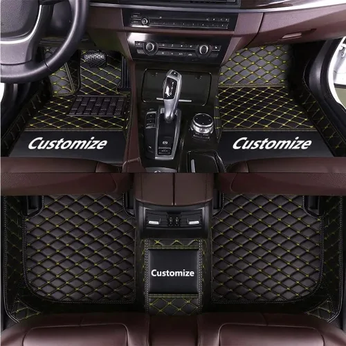 Vista 32 de Tapetes de piso de automóvil para 98 % de los sedán, SUV, MPV, automóvil, deportivo, cobertura completa, lindo, para hombres y mujeres, almohadillas