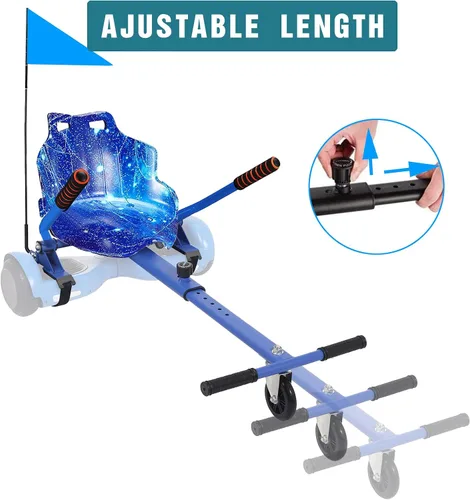 Vista 2 de Hoverboard - Accesorio de asiento de kart para todas las edades Accesorios para aeropatineta compatible con scooter de equilibrio automático
