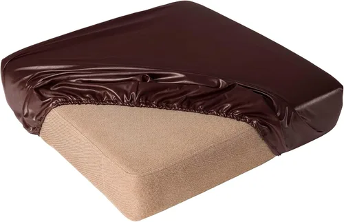 Vista 11 de vctops Fundas de cojín 100% impermeables de piel sintética para sofá, cojín elástico de lujo, protector de muebles, funda de asiento lavable, funda