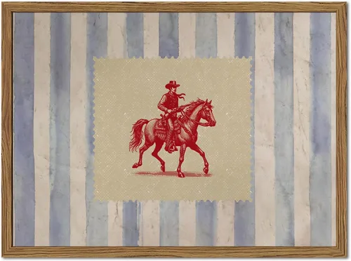 Vista 15 de Arte de pared de vaquero occidental, pintura vintage del suroeste de pared, impresiones en lienzo de cartas de juego occidentales, ilustraciones