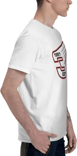 Vista 3 de Camiseta de manga corta de algodón con cuello redondo para hombre, estampado 3D, casual, con gráficos, camisetas